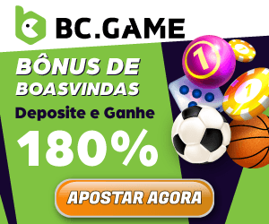 Bônus de boas vindas no primeiro depósito de 180% na BC.Game!