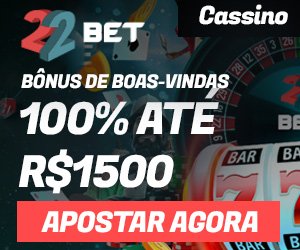 22bet cassino - Bônus de 100% até R$1500