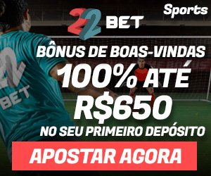 22bet Esporte - Bônus de 100% até R$650