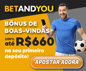 Welcome da BETANDYOU: 100% de bônus no primeiro depósito!